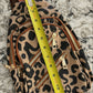 Leopard Double Zipper Cross Body Sling Bag