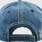 Baseball cap "Dog Mom" vintage Denim Blue