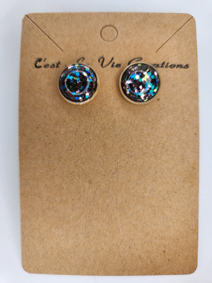 Earrings Faux Druzy  post