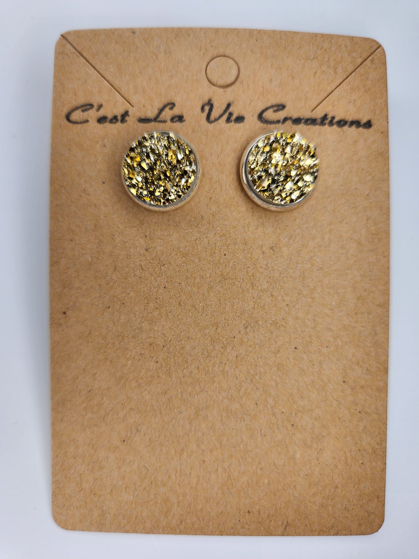 Earrings Faux Druzy  post