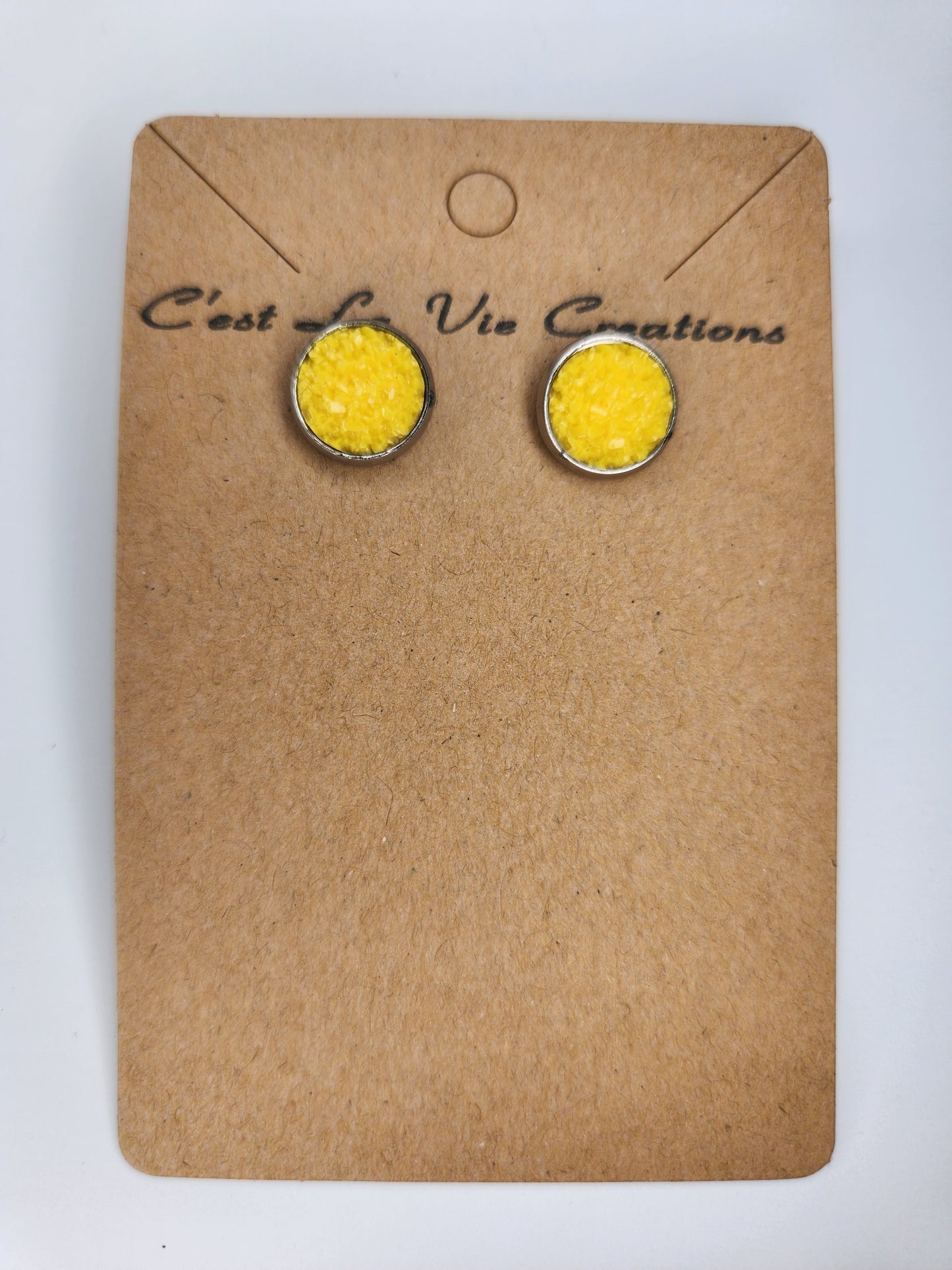Earrings Faux Druzy  post
