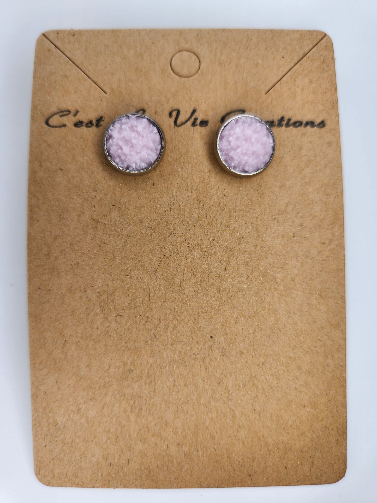 Earrings Faux Druzy  post