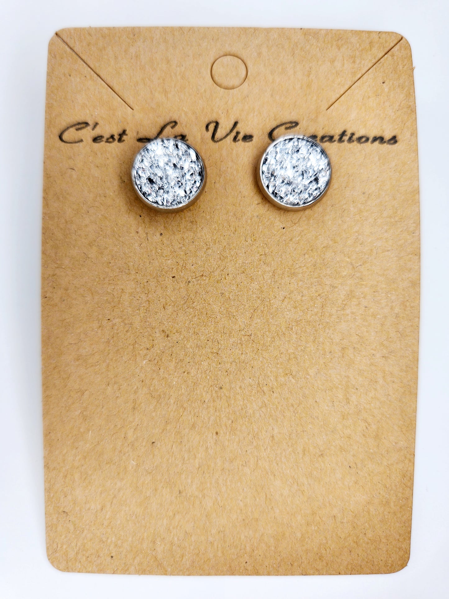 Earrings Faux Druzy  post