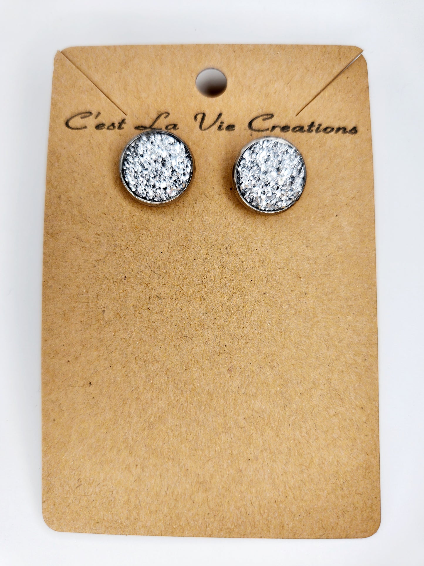 Earrings Faux Druzy  post