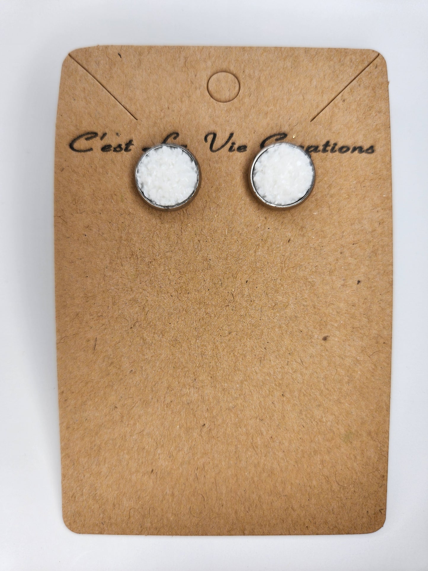 Earrings Faux Druzy  post
